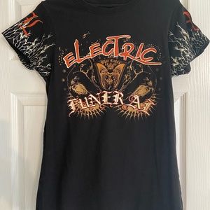 Electric Funeral Black Stretch Tee Women's Black Label Large